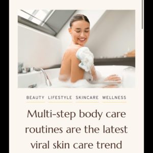 Multi step body care story the Liminal by Jenn Hoffman